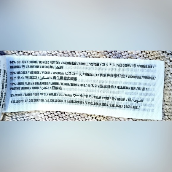 Abercrombie & Fitch Floral Boat Neck Long-Sleeved High-Low Sweater, S - Picture 11 of 15